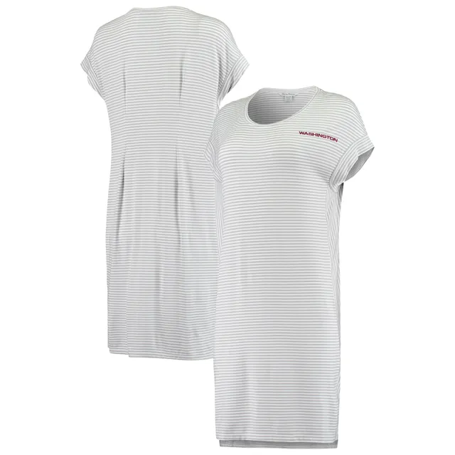 Washington Football Team Tommy Bahama Women's Cassia Stripe T-Shirt Dress -  Gray