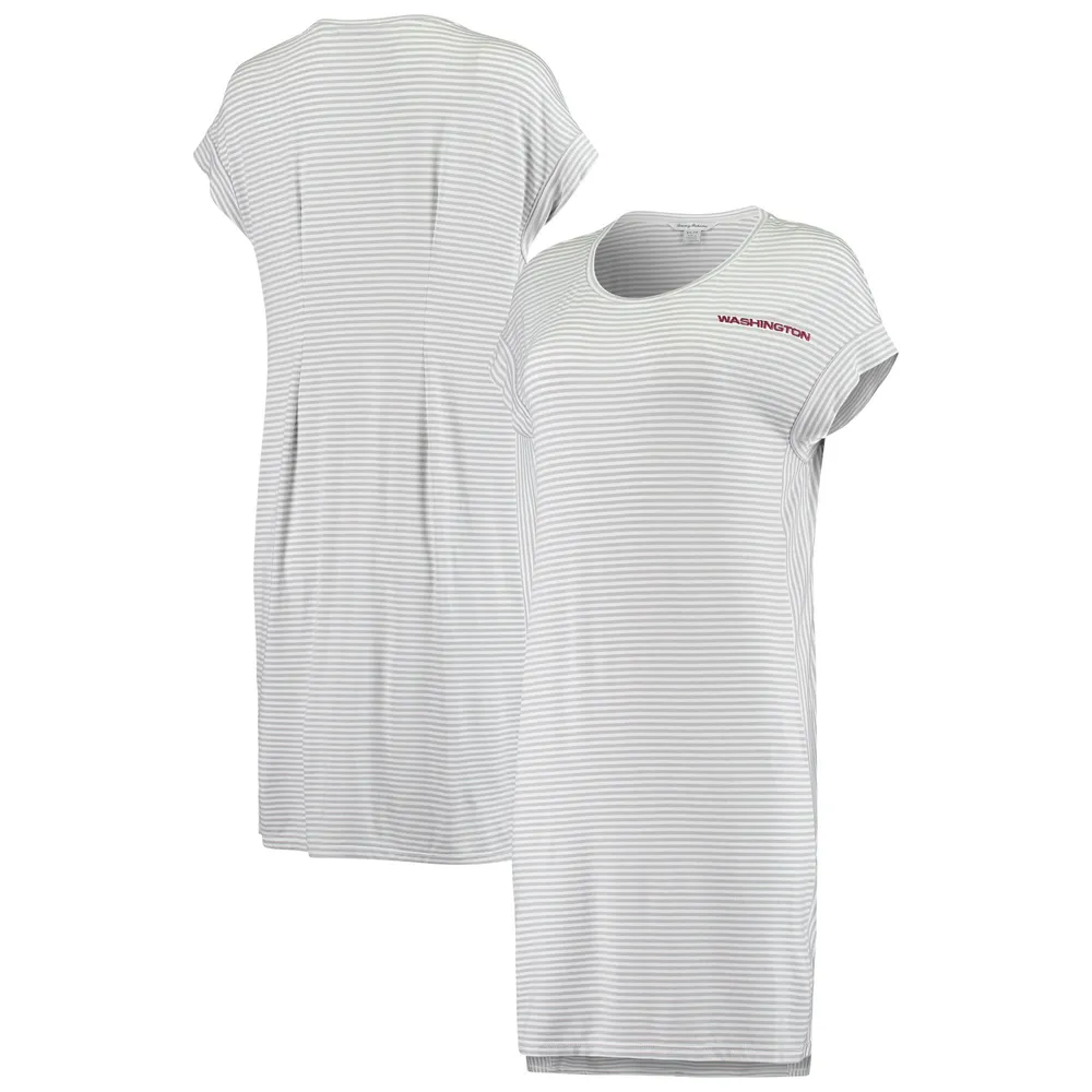 session Nøgle Australien Lids Washington Football Team Tommy Bahama Women's Cassia Stripe T-Shirt  Dress - Gray | Brazos Mall