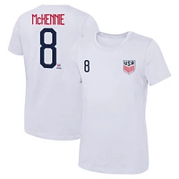 Women's Weston McKennie White USMNT Name & Number T-Shirt