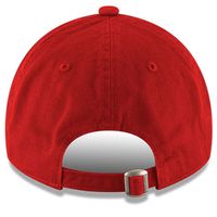 Men's New Era Scarlet Wood Brothers Racing Enzyme Washed 9TWENTY Adjustable Hat