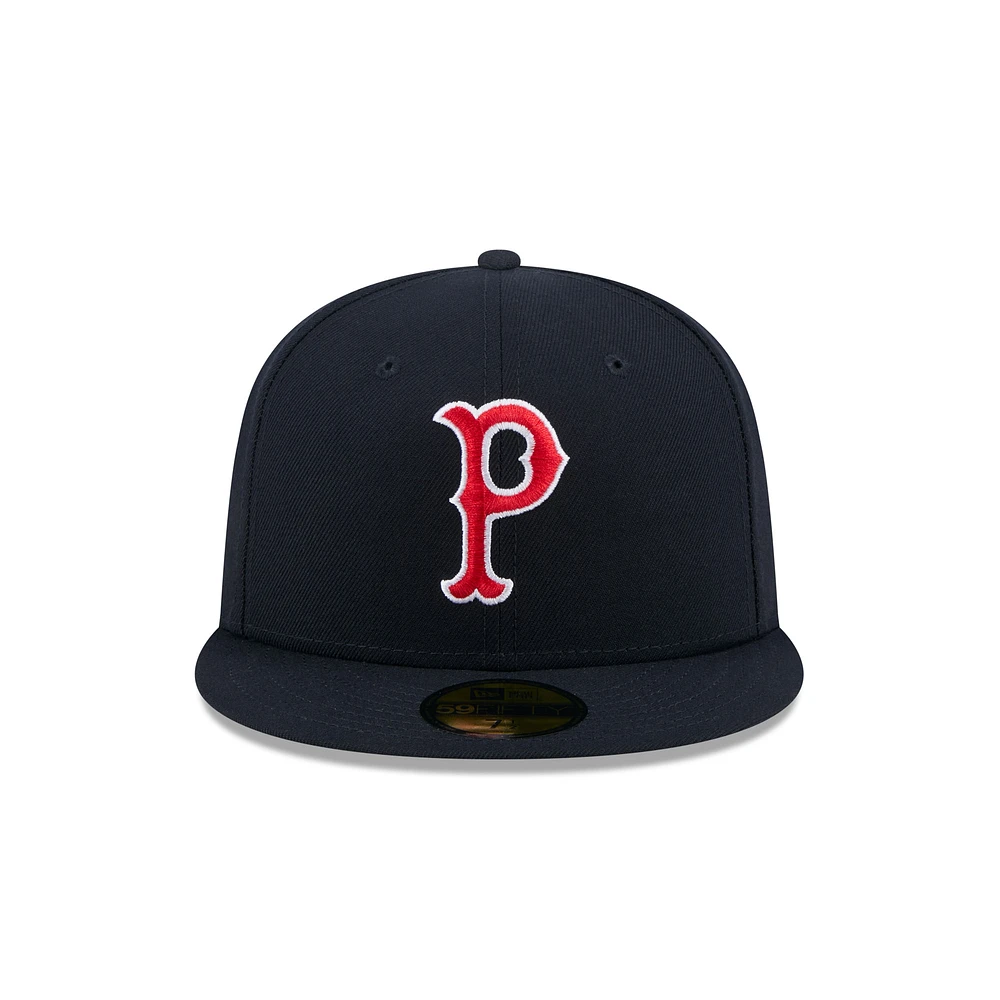 Casquette ajustée 59FIFTY bleu marine Worcester Red Sox Theme Nights de New Era pour homme