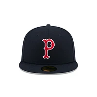 Casquette ajustée 59FIFTY bleu marine Worcester Red Sox Theme Nights de New Era pour homme
