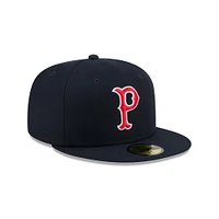 Casquette ajustée 59FIFTY bleu marine Worcester Red Sox Theme Nights de New Era pour homme