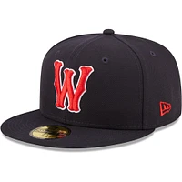 Casquette ajustée New Era Worcester Red Sox Authentic Collection 59FIFTY pour homme