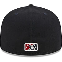 Men's New Era Navy Worcester Red Sox Authentic Collection 59FIFTY Fitted Hat