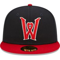 Men's New Era Navy Worcester Red Sox Authentic Collection Team Alternate 59FIFTY Fitted Hat