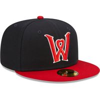 Men's New Era Navy Worcester Red Sox Authentic Collection Team Alternate 59FIFTY Fitted Hat