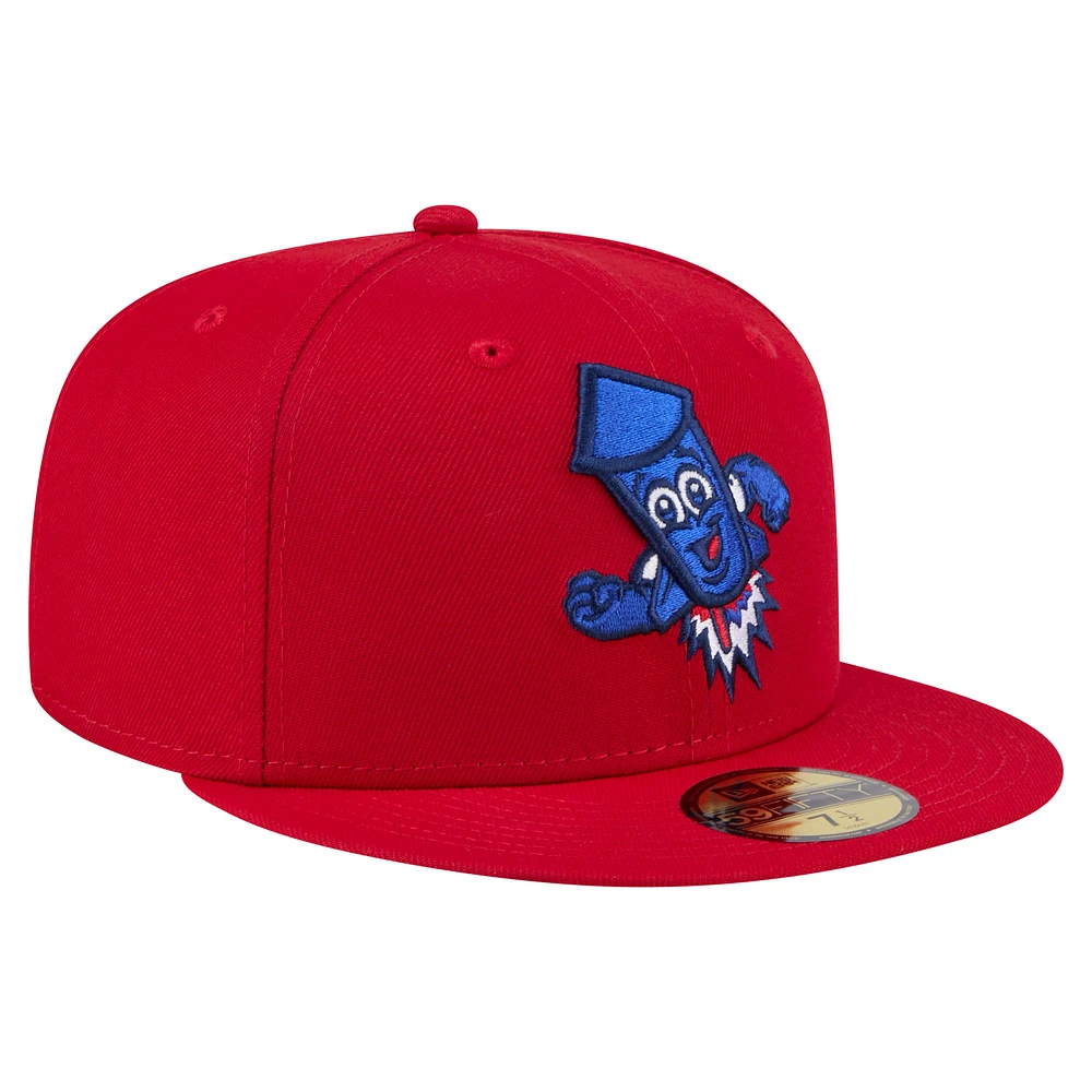 Men's New Era Red Worcester Sox Copa de la Diversión 59FIFTY Fitted Hat