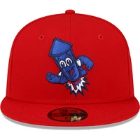 Men's New Era Red Worcester Sox Copa De La Diversion 59FIFTY Fitted Hat