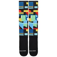 Chaussettes de compression unisexes noires BOCO Gear World Marathon Majors Star Chaser