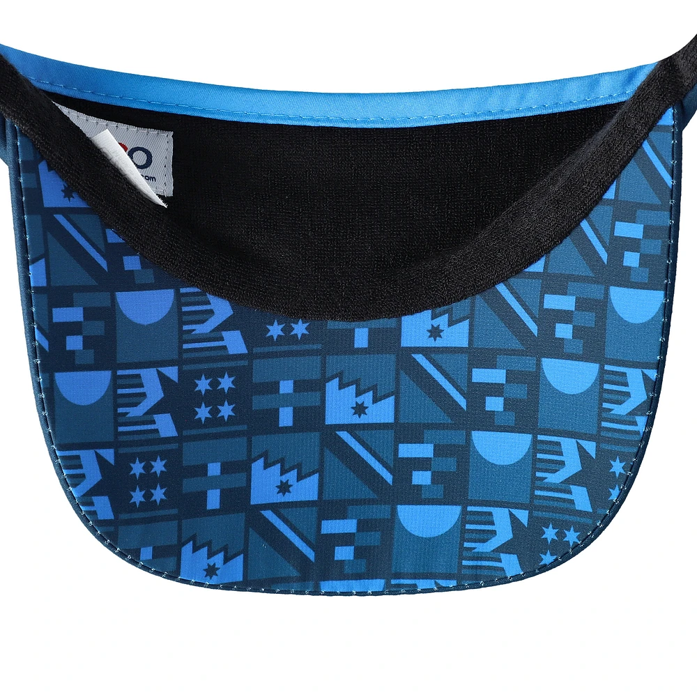 Unisex BOCO Gear  Blue World Marathon Majors 360 Visor Adjustable Hat