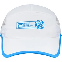 Casquette de course unisexe en maille ajustable blanche BOCO Gear World Marathon Majors
