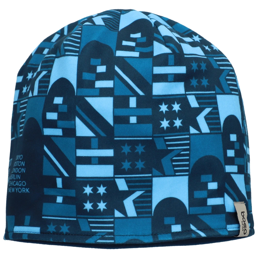 Unisex Blue/Navy Abbott World Marathon Majors Performance Microfleece Reversible Beanie