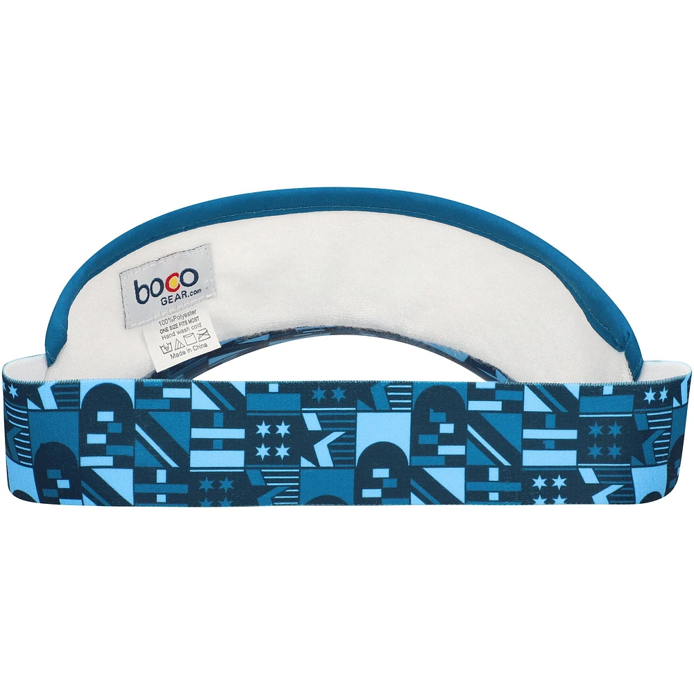 Unisex BOCO Gear White/Blue Abbott World Marathon Majors 360 Stretch Visor