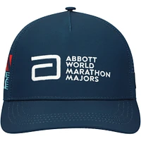 Unisex Navy World Marathon Majors Running Trucker Adjustable Hat