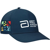 Casquette réglable unisexe Navy World Marathon Majors Running Trucker