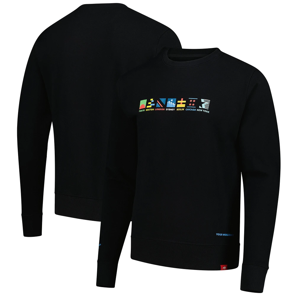 Unisex Sportiqe Black Abbott World Marathon Majors Biltmore French Terry Crewneck Sweatshirt