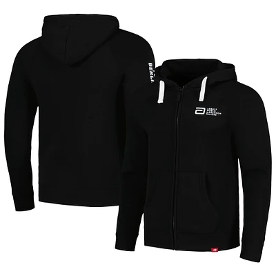 Unisex Sportiqe Black Abbott World Marathon Majors Heywood Raglan Full-Zip Hoodie