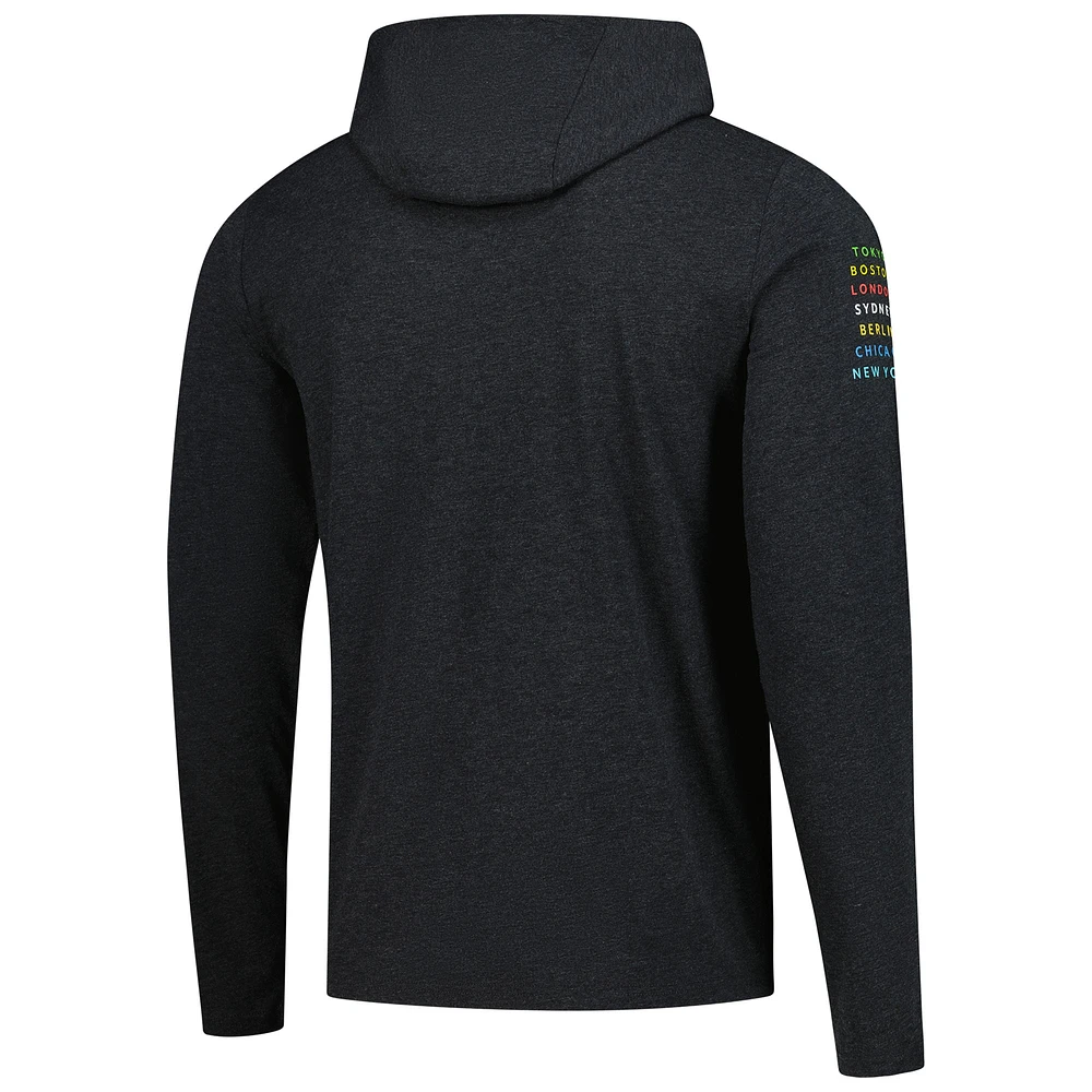 Unisex Sportiqe Black Abbott World Marathon Majors Rowan 7 City Tri-Blend Pullover Hoodie