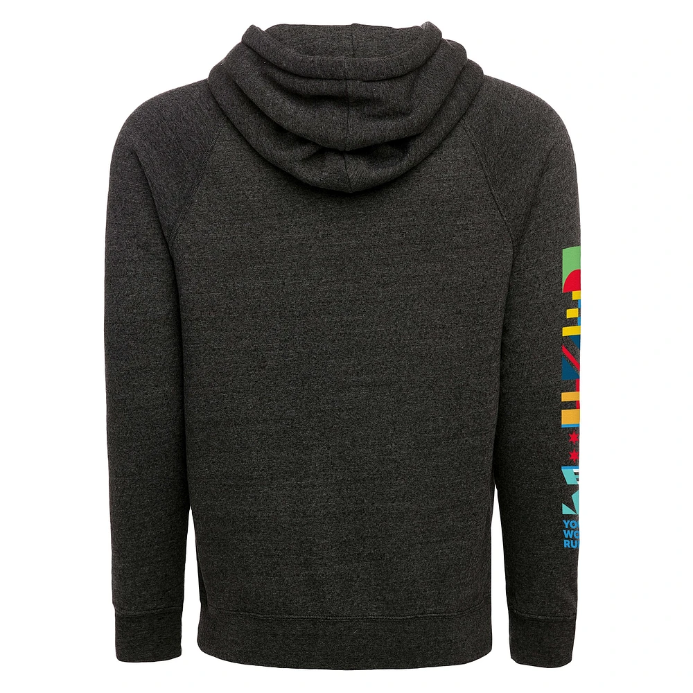 Unisex Sportiqe Heather Black Abbott World Marathon Majors Olsen Pullover Hoodie