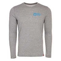 Unisex Sportiqe Heather Gray Abbott World Marathon Majors Comfy Long Sleeve Tri-Blend T-Shirt