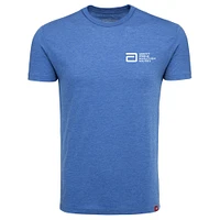 T-shirt unisexe Sportiqe Heather Royal Abbott World Marathon Majors confortable en trois parties