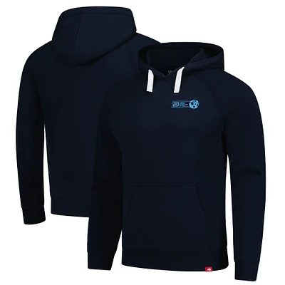 Sweat à capuche unisexe Sportiqe bleu marine Abbott World Marathon Majors Six Star Finisher Olsen Tri-Blend
