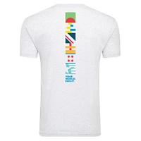 Unisex Sportiqe White Abbott World Marathon Majors Comfy Tri-Blend T-Shirt