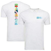 Unisex Sportiqe White Abbott World Marathon Majors Comfy Tri-Blend T-Shirt