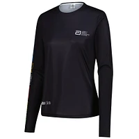 T-shirt à manches longues noir pour femme Abbott World Marathon Majors 7 City