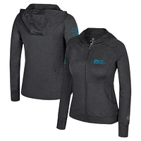 Veste à capuche entièrement zippée recyclée Colosseum Black Abbott World Marathon Majors Aflame pour femme