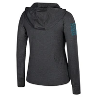 Veste à capuche entièrement zippée recyclée Colosseum Black Abbott World Marathon Majors Aflame pour femme