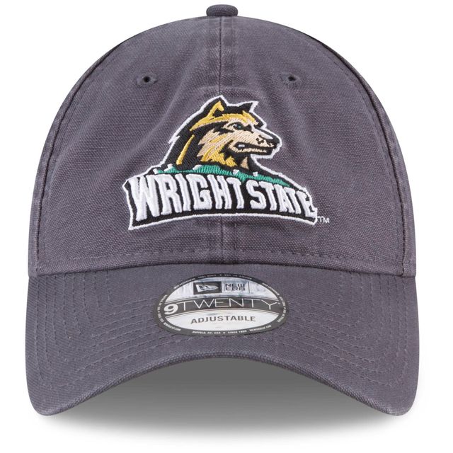 Casquette réglable grise Wright State Raiders Core 9TWENTY New Era pour homme