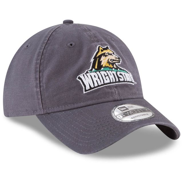 Casquette réglable grise Wright State Raiders Core 9TWENTY New Era pour homme