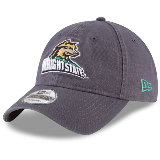 Casquette réglable grise Wright State Raiders Core 9TWENTY New Era pour homme