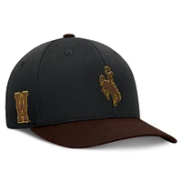 Men's Top of the World  Brown Wyoming Cowboys Reflex Fitted Hat