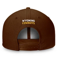 Casquette à visière rabattable Top of the World Brown Wyoming Cowboys pour homme