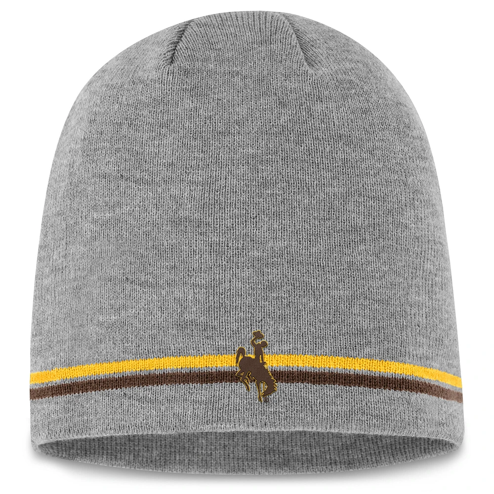 Men's Top of the World  Gray Wyoming Cowboys Greyson Knit Beanie