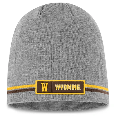 Men's Top of the World  Gray Wyoming Cowboys Greyson Knit Beanie