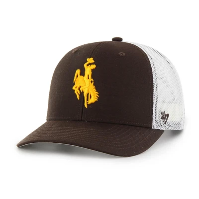 Men's '47 Brown Wyoming Cowboys Mesh Hitch Trucker Adjustable Hat