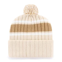 Men's '47 Tan Wyoming Cowboys Plateau Cuffed Knit Hat with Pom
