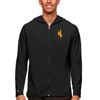 Men's Champion Brown Wyoming Cowboys Football Eco Powerblend Pullover Hoodie