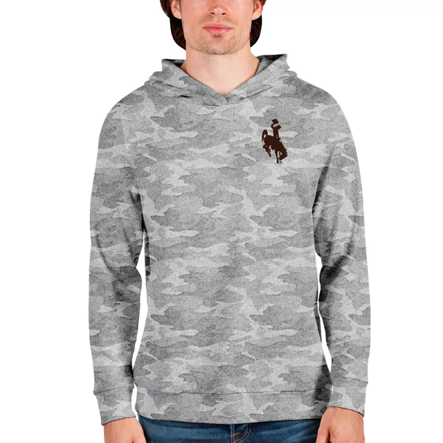 Men's Champion Brown Wyoming Cowboys Eco Powerblend Pullover Hoodie