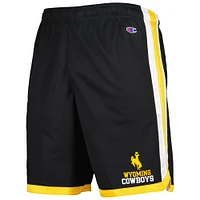 Men's Champion Black Wyoming Cowboys Basketball Shorts