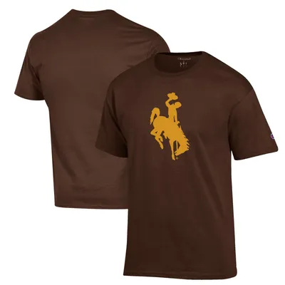 Wyoming Cowboys Champion Primary Jersey T-Shirt - Brown