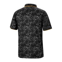 Men's Colosseum Black Wyoming Cowboys Speedman Polo