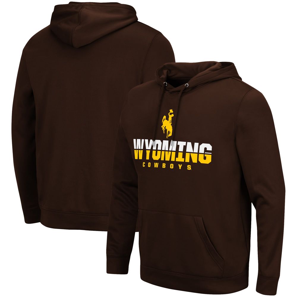 Men's Colosseum Brown Wyoming Cowboys Lantern Pullover Hoodie