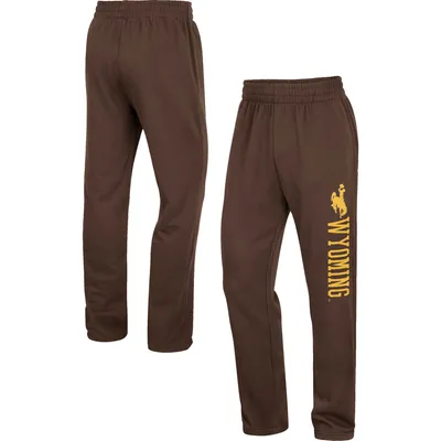 Wyoming Cowboys Colosseum Wordmark Pants - Brown