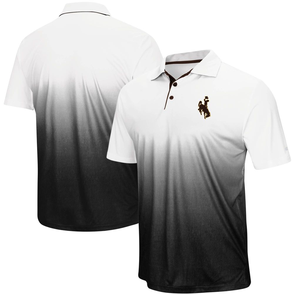 Men's Colosseum Gray Wyoming Cowboys Magic Team Logo Polo