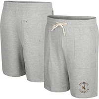 Men's Colosseum Heather Gray Wyoming Cowboys Love To Hear This Terry Shorts